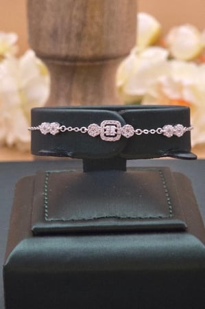 Celeste Elegance سوار فضه 925 بديل الالماس