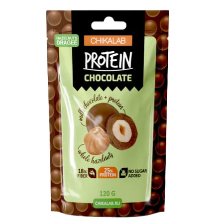 Chikalab Protein Chocolate Balls with Hazelnut
