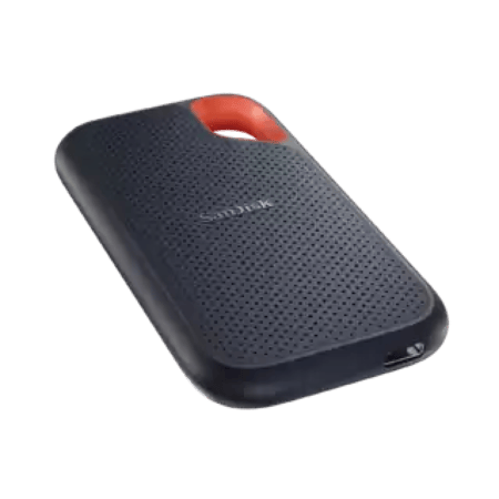 SanDisk Extreme 1TB Portable SSD - up to 1050MB/s/1000MB/s (SDSSDE61-1T00-G25) سانديسك اكستريم هارد ديسك خارجي مع حماية ضد الصدمات سعة1 تيرا