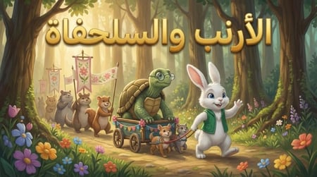 قصة السلحفاة والأرنب (قيمة الصدق والإيمان)