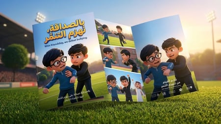 الفيلم القصير : (بالصداقة نهزم التنمر) للأطفال