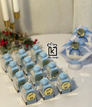شموع معطره توزيعات مواليد