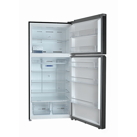 جنرال سوبريم ثلاجة بابين مع فريزر (21.5 قدم، 606 لتر)،إنفرتر,استيل أسود,GS106BSI