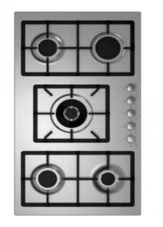 سطح 90سم 5 عين غاز مع مفاتيح جانبية شبك اينامل (كيتشن لاين- ايطالى )