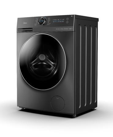 ميديا غسالة اوتوماتيك تحميل امامي , 10 كجم , 14 برنامج , تنشيف %75 , ستيل, MF200W100WTSA