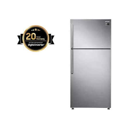 سامسونج، ثلاجة(528 لتر, 13.7 قدم)، ديجيتال انفرتر، فضي, RT53K6100S8