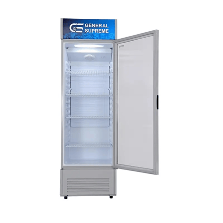 ثلاجة عرض جنرال سوبريم باب واحد زجاجي 338 لتر | أبيض – GS-352X