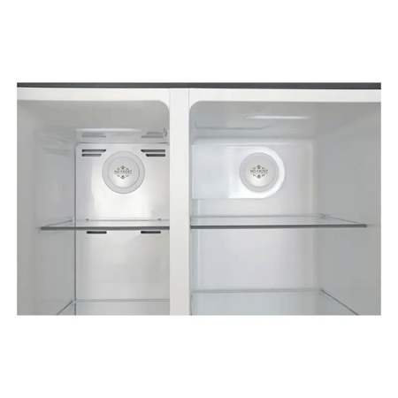 جنرال سوبريم ثلاجة دولابي بابين (520 لتر 18.4 مكعب) انفرتر, أسود استيل