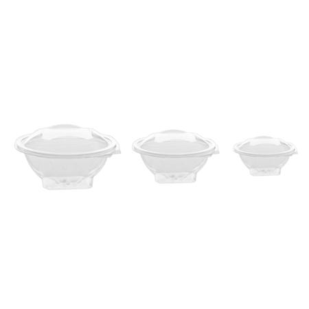 علب للسطله بلاستيك شفاف