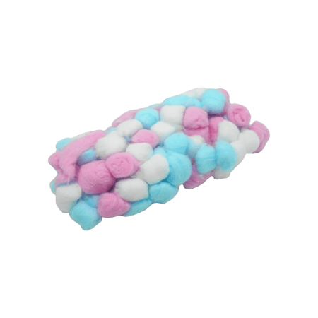 كيس قطن مكياج ملون