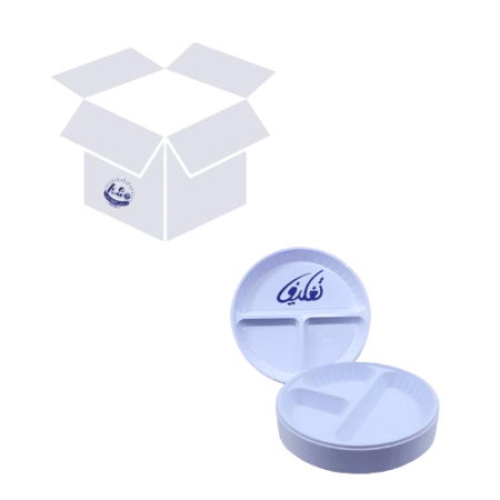 التغليف صحون دائرية بلاستيك 22 مقسم