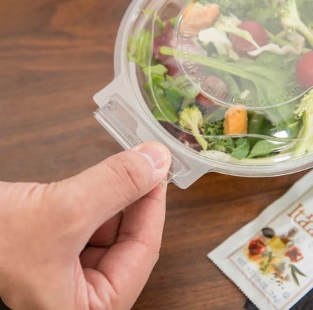 علب للسطله بلاستيك شفاف