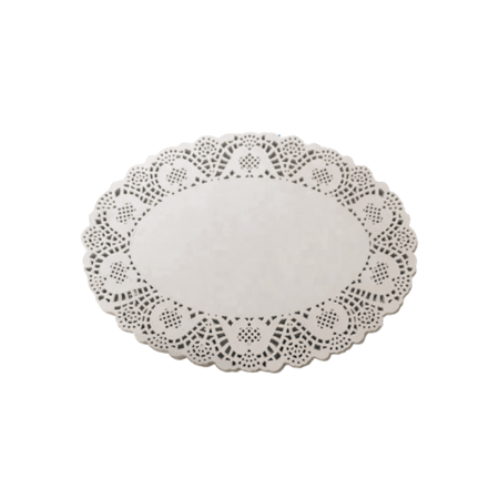 ورق دانتيل بيضاوي