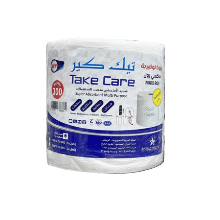 مناديل رول تيك كير 300 متر