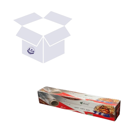 كرتون قصدير - تغليف المونيوم ابو سهم 6 حبات