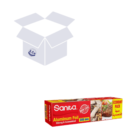 كرتون سانيتا رول قصدير متين و اقتصادي