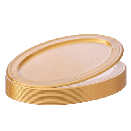 صحون حلويات بيضاوي