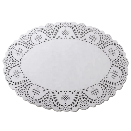 ورق دانتيل بيضاوي