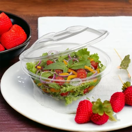 علب للسطله بلاستيك شفاف