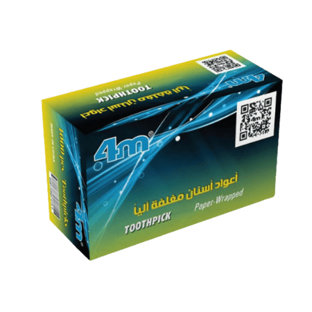 اعواد اسنان مغلف ورق فور ام