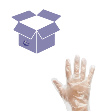 كرتون قفاز U2 شفاف