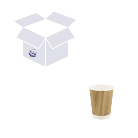 أكواب ورقية مموجة من جواد صحاري - مقاسات متعددة