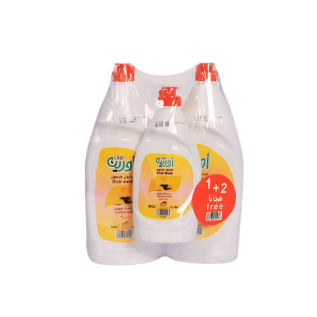 اورين صابون الصحون 1 لتر 2 قطعة + 500 مل عرض