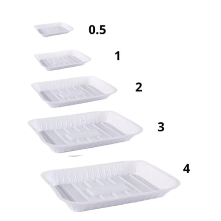 التغليف صحون بلاستيك