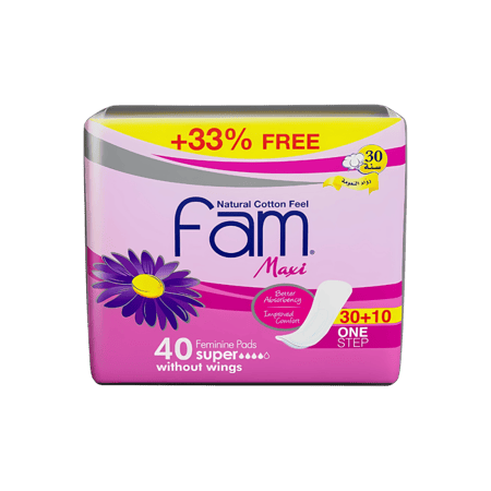 فوط فام صحية ماكسي بدون اجنحة