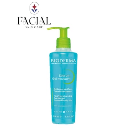 بايوديرما جل رغوري للوجه للبشره الدهنية والمختلطة - 200ml