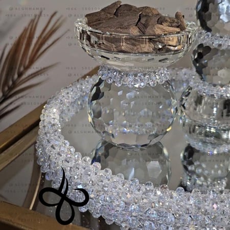 صحن ومبخرة الغمام الصغيرة وحامل العود