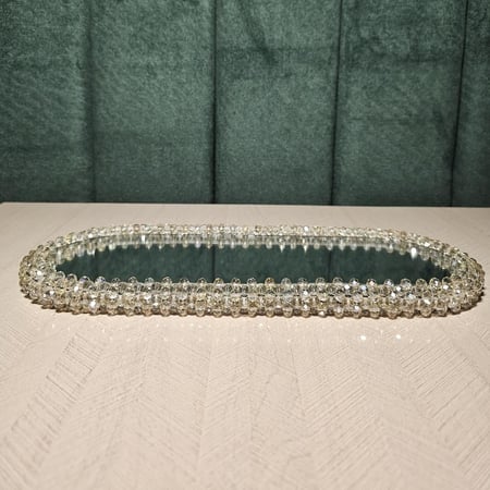 صحن طويل مرايا لطاولات الخدمة مقاس 32×12 سانتي