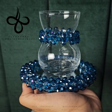 12 كاسات شاي قصيرة و 12 قاعدات للكاسات