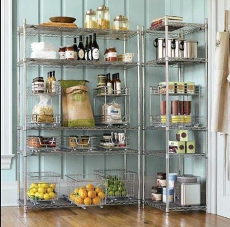 رفوف كروم مسطحة 200x45x150 سم