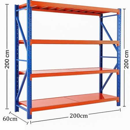 رفوف تخزين المستودعات والمنتجات الضخمة 750 كيلو