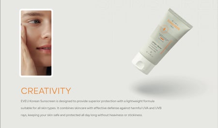 واقي شمس ايفيو الكوري خفيف بعامل وقاية من اشعة الشمس 50+ PA+++