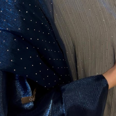 عباية قماش اورجنزا شيفون مبطنة ، قصة بشت