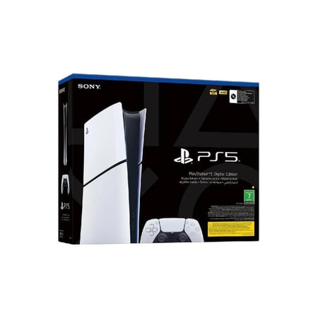 سوني بلايستيشن 5 سليم ديجيتال إيدشن - 1 تيرابايت - أبيض