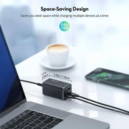 راف باور منصة شحن 4 منافذ بقوة 65 واط