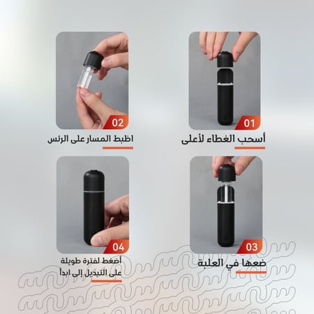 Vertek Car Scent Diffuser with Six Aromatic Oils from Seen Store