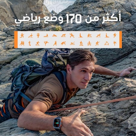 ساعة كوسبت تانك M3 ألترا - GPS تدعم المكالمات و170 وضع رياضي مقاومة للماء