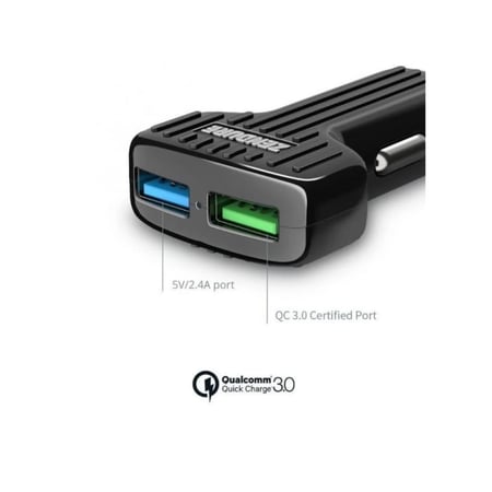 زندور شاحن جوال للسيارة منفذين USB كوالكوم