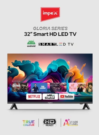 شاشة سمارت ذكية 32 بوصة تدعم 60 Impex Led هرتز