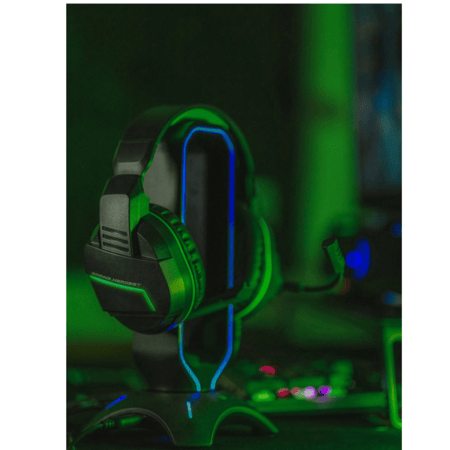 سماعات الألعاب بسلك Gx20 مع أضواء Led، ميكروفون قابل للدوران