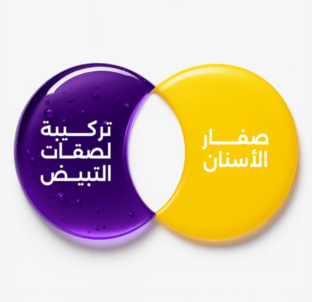 لصقات تبييض الاسنان الأرجوانية