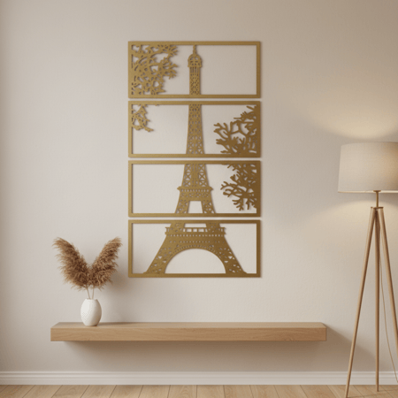 منظر مكون من 4 اجزاء ( برج إيڤل)