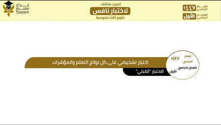 بوربوينت تفاعلي علوم ثالث متوسط - نافس