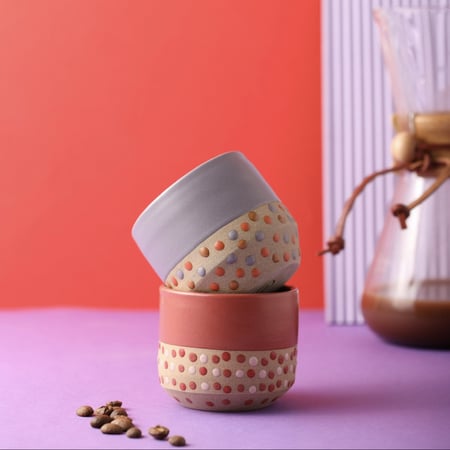 اكواب سيراميك مصنوعة يدويا M206