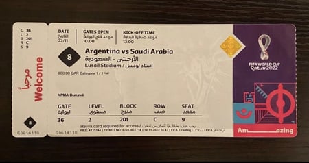 تذكرة كأس العالم