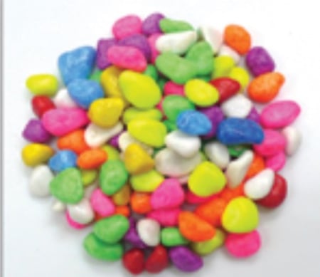 حجر صغير ملون لأحواض السمك